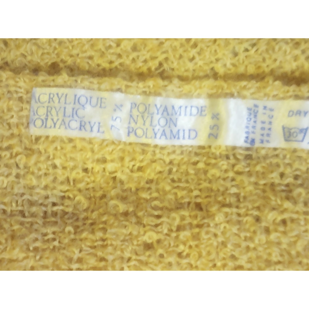 France Acrylic Blend‎ Rectangle Scarf With Fringe Sand Brown Extra Long - Picture 6 of 6